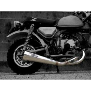 HOT LAP メガホンマフラー トグロエキパイ TM-01 ホットラップ マフラー本体 バイク モンキー(キャブ車)