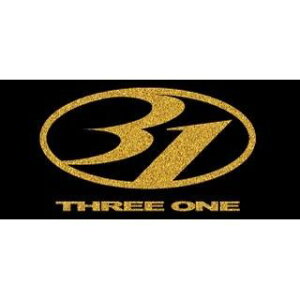 THREE ONE 31���S�X�e�b�J�[ �T�C�Y L �J���[ �S�[���h���� B71A05 �X���[���� �X�e�b�J�[