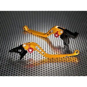 U-KANAYA スタンダードタイプ ロングアルミビレットレバーセット レバー ゴールド アジャスター シルバー SU020-045-0102-03 ユーカナヤ レバー バイク GSX-R600 GSX-R750