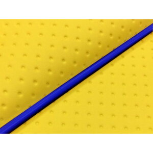 Grondement ビーノ(5AU) 国産シートカバー フルエンボスイエロー タイプ 張替 仕様 青パイピング GH44YC400P50 グロンドマン シート関連パーツ バイク ビーノ
