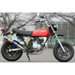 K2-tec エイプ50 Bomber Titan チタン・ステンレスマフラー 出口形状 3ピースエンド ape50-bo-3pt ケイツーテック マフラー本体 バイク エイプ50