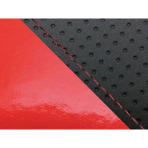 Grondement CBR1000RR(SC57) 国産シートカバー 張替 エンボス黒&エナメルレッド 仕様 赤ステッチ 適合 ダブル(リア側) GH5575HC856S40 グロンドマン シート関連パーツ バイク CBR1000RR