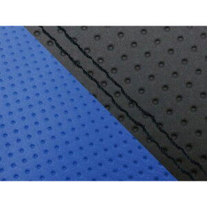 Grondement CBR1000RR(SC57) 国産シートカバー 張替 エンボス黒&エンボス青 仕様 黒ダブルステッチ 適合 ダブル(リア側) GH5575HC826SW10 グロンドマン シート関連パーツ バイク CBR1000RR