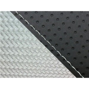 Grondement CBR1000RR(SC57) 国産シートカバー 張替 エンボス黒&カーボン銀 仕様 透明ステッチ 適合 ダブル(リア側) GH5575HC817S0 グロンドマン シート関連パーツ バイク CBR1000RR