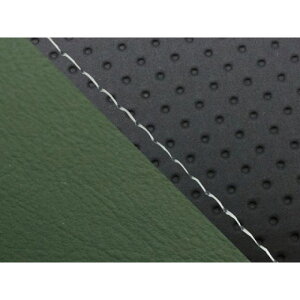 Grondement CBR1000RR(SC57) 国産シートカバー 張替 エンボス黒&ダークグリーン 仕様 透明ステッチ 適合 ダブル(リア側) GH5575HC830S0 グロンドマン シート関連パーツ バイク CBR1000RR