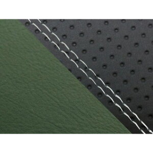 Grondement CBR1000RR(SC57) 国産シートカバー 張替 エンボス黒&ダークグリーン 仕様 透明ダブルステッチ 適合 ダブル(リア側) GH5575HC830SW0 グロンドマン シート関連パーツ バイク CBR1000RR