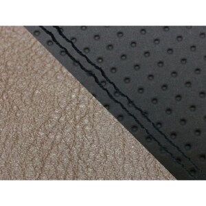 Grondement CBR1000RR(SC57) 国産シートカバー 張替 エンボス黒&ダークブラウン 仕様 黒ダブルステッチ 適合 ダブル(リア側) GH5575HC850SW10 グロンドマン シート関連パーツ バイク CBR1000RR