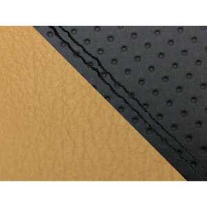 Grondement CBR1000RR(SC57) 国産シートカバー 張替 エンボス黒&黄土色 仕様 黒ダブルステッチ 適合 ダブル(リア側) GH5575HC849SW10 グロンドマン シート関連パーツ バイク CBR1000RR