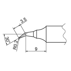 HAKKO T20-J02 FX-838�p���Đ� 0.2RSB�^ T20-J02 �n�b�R�[ �n���h�c�[��