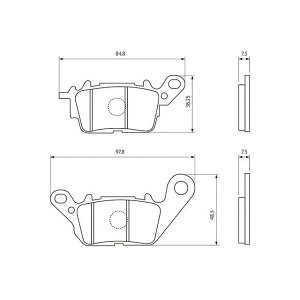 DAYTONA ԃpbh 95948 [J[݌ɂ fCgi u[Lpbh NMAX155 NMAX