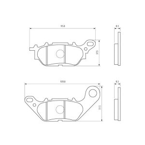 DAYTONA ԃpbh 95949 [J[݌ɂ fCgi u[Lpbh oCN NMAX155 NMAX