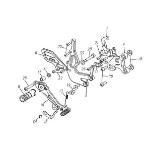 STRIKER �u���[�L�y�_��ASSY TYPE6 SS-R9706B06B �X�g���C�J�[ �y�_�� CBR600RR
