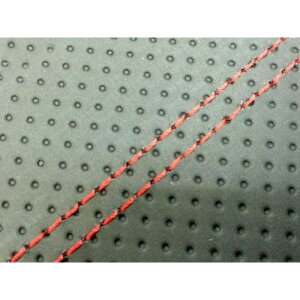 Grondement タクト 国産シートカバー エンボス黒 張替 仕様 赤ダブルステッチ 型式 AF30 GH26HC80SW40 グロンドマン シート関連パーツ バイク タクト