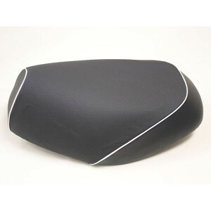 Grondement タクトメットイン 国産シートカバー エンボス黒 タイプ 張替 仕様 白パイピング 型式 AF24 GH25HC80P20 グロンドマン シート関連パーツ バイク タクトメットイン