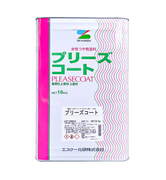 楽天市場】エスケー化研 プリーズコート 各ツヤ 白 16K : 塗料の 