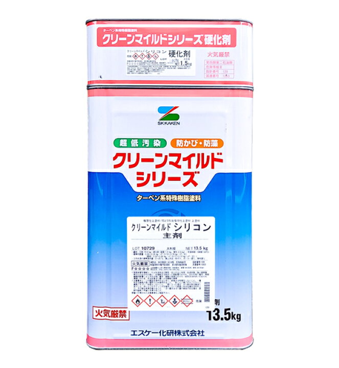 楽天市場】エスケー化研 クリーンマイルドシリコン 各ツヤ 日塗工 濃  