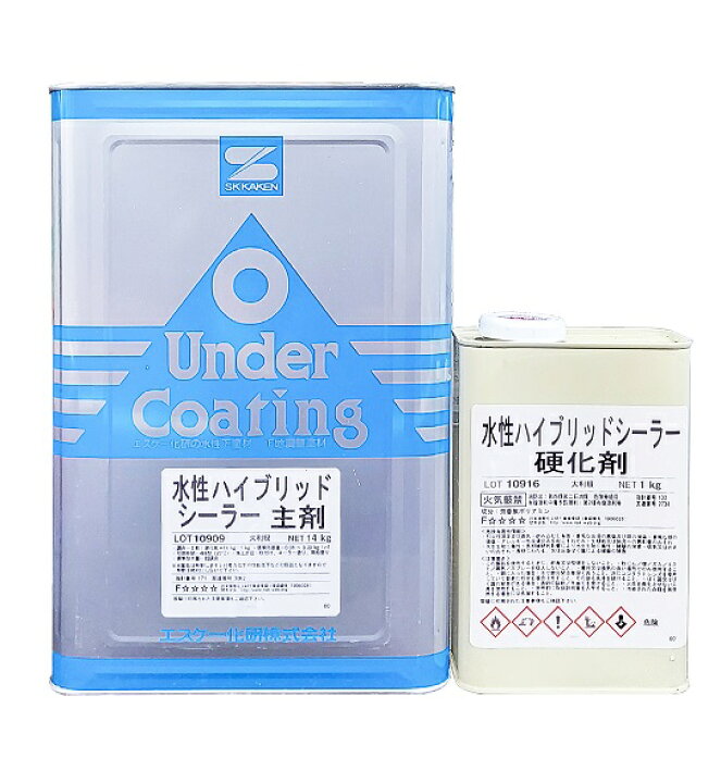 楽天市場】エスケー化研 水性ハイブリッドシーラー 15KS 水性  