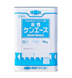 日本ペイント　ニッペ 水性ケンエース　ツヤ消　白（ホワイト）16K