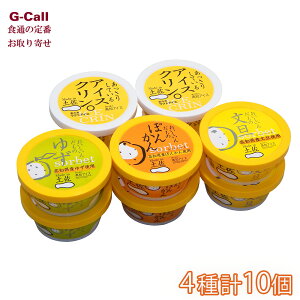 高知アイス Made in 土佐 アイスクリン シャーベットセット 4種 各115ml 計10個 北海道・沖縄送料別 高知 ゆず 柚子 文旦 アイス スイーツ メーカー直送