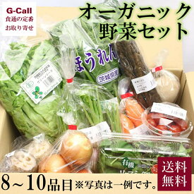 オーガニック野菜のセット 8～10品目 送料無料 健康 旬 詰合せ 冷蔵 有機 無農薬 ギフト