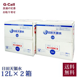 日田天領水 12L 2箱 送料無料 お取り寄せ 水 ミネラルウォーター 天然活性水素水 軟水 箱 飲料 バックインボックス 生産者 直送 天領水 ウォーターサーバー