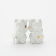 Floyd Fortune Catセット White 指定日不可 送料無料 招き猫 千客万来 商売繁盛 縁起物 セト ノベルティ…