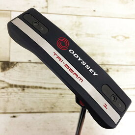 【中古】オデッセイ TRI-BEAM #1 パター PT フレックス 33インチ ヘッドカバーあり STROKE LAB 70C REDスチールシャフト 右利き用 Cランク ODYSSEY ゴルフクラブ トライビーム