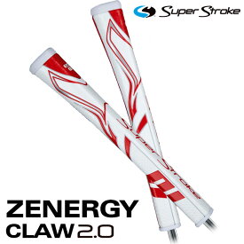 【日本正規品】 スーパーストローク ゴルフグリップ パター用 ゼナジークロー2.0 ZENERGY CLAW2.0 パターグリップ ホワイトレッド SUPER STROKE GOLF GRIP ゴルフ用品 交換用グリップ ネコポス発送 ピストル型 ピストルグリップ 【新品】【即納】