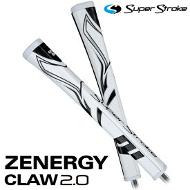 【日本正規品】 スーパーストローク ゴルフグリップ パター用 ゼナジークロー2.0 ZENERGY CLAW2.0 パターグリップ ホワイトブラック SUPER STROKE GOLF GRIP ゴルフ用品 交換用グリップ ネコポス発送 ピストル型 ピストルグリップ 【新品】【即納】