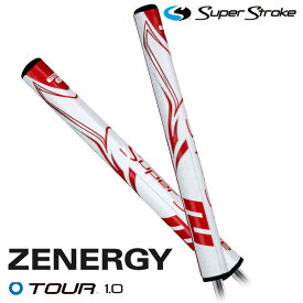 【日本正規品】 スーパーストローク ゴルフグリップ パター用 ゼナジー ツアー1.0 ZENERGY TOUR 1.0 パターグリップ ホワイトレッド SUPER STROKE GOLF GRIP ゴルフ用品 交換用グリップ 【新品】【即納】