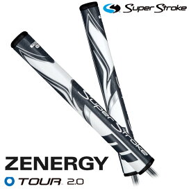 【日本正規品】 スーパーストローク ゴルフグリップ パター用 ゼナジー ツアー2.0 ZENERGY TOUR 2.0 パターグリップ グレーホワイト SUPER STROKE GOLF GRIP ゴルフ用品 交換用グリップ 【新品】【即納】