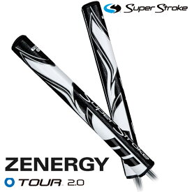 【日本正規品】 スーパーストローク ゴルフグリップ パター用 ゼナジー ツアー2.0 ZENERGY TOUR 2.0 パターグリップ ブラック ホワイト SUPER STROKE GOLF GRIP ゴルフ用品 交換用グリップ【新品】【即納】