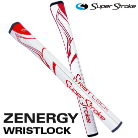 【日本正規品】 スーパーストローク ゴルフグリップ パター用 ゼナジー リストロック ZENERGY WRIST LOCK パターグリップ ホワイトレッド SUPER STROKE GOLF GRIP ゴルフ用品 交換用グリップ【新品】【即納】