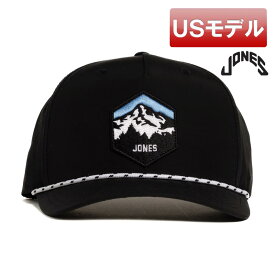 【USモデル】ジョーンズ Mt.HOOD ロープ ゴルフキャップ ブラック ゴルフ用帽子 JONES GOLF フリーサイズ スナップバックキャップ ゴルフ用品 ラウンド用品【新品】【即納】【あす楽対応】