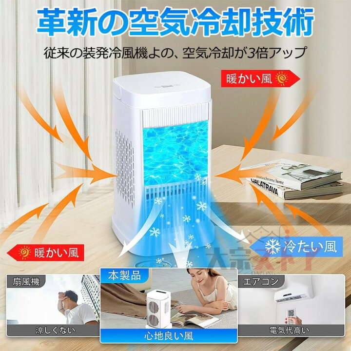 楽天市場】2024最新登場 半導体製冷 水・氷なし 冷風扇 冷風扇風機 