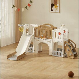 大型遊具 滑り台 ジャングルジム ゴール遊び 8in1 滑り台 室内 バスケットゴール遊具 折りたたみ可能 収納スペース 室内 大型 1歳~6歳