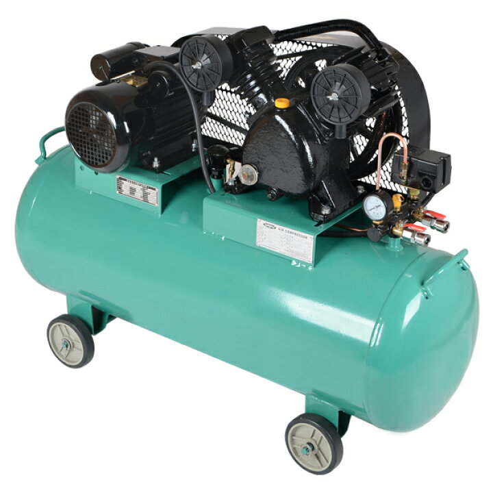 楽天市場】☆静音タイプ☆ 単相200V エアーコンプレッサー 50Hz 2.2KW 