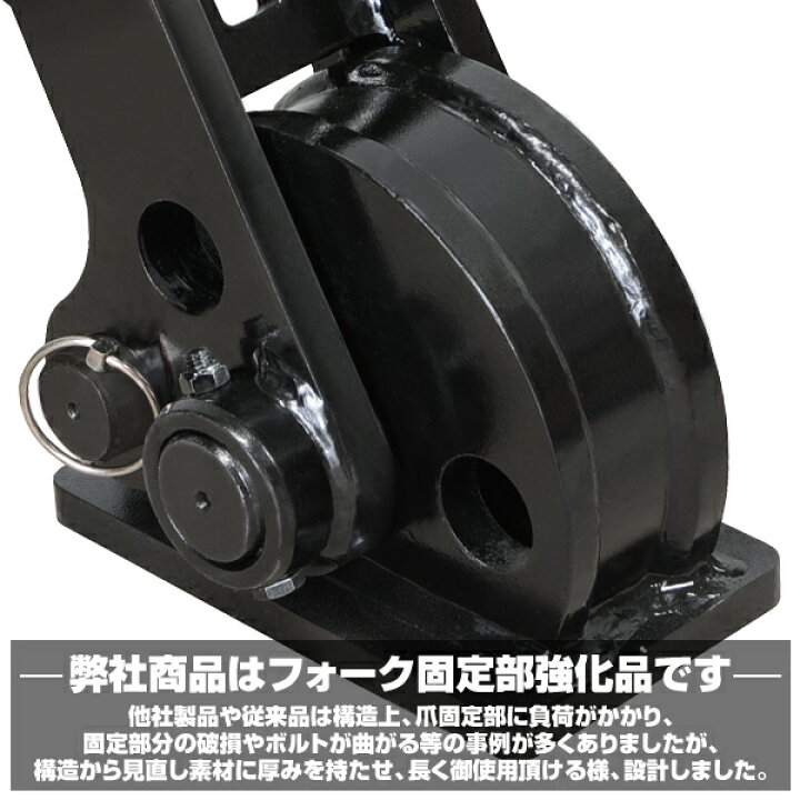 楽天市場】折り畳みフォーク 適合バケット 600〜700mm 三菱 CAT 半年 