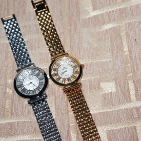 GoldenCrown Watch_000 キラキラ 腕時計 アクセサリー ゴールド シルバー ステンレススチール ギャル 海外 インポート