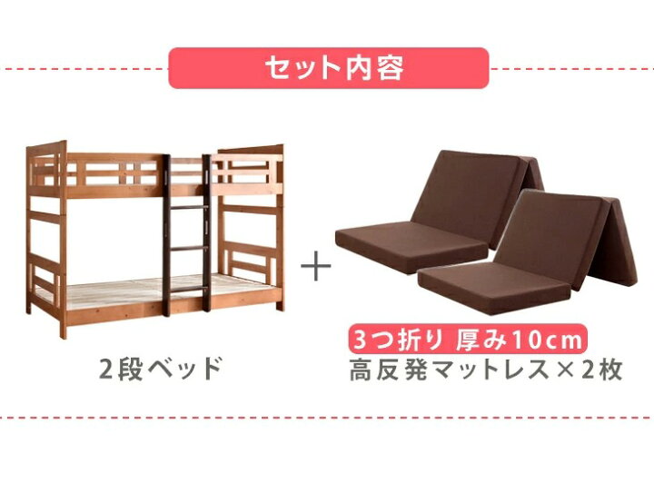 楽天市場】□正午~クーポン5％引□ マットレス付き 2枚付 【耐荷重 