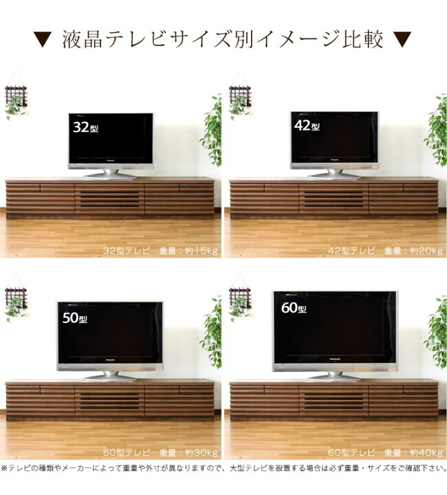楽天市場】テレビ台 200 完成品 木製 天然木 ウォールナット テレビ 