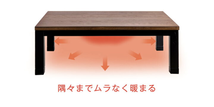 楽天市場】こたつ テーブル 長方形 120 おしゃれなヴィンテージ調 速暖 