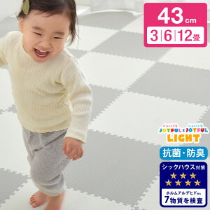 抗菌 防臭 安心のノンホルム! ジョイントマット 43cm 抗菌 防臭 防音 サイドパーツ付 3畳 24枚 6畳 48枚 12畳 96枚 単色 PE フロアマット プレイマット カーペット 断熱 キッズマット ベビーマッ