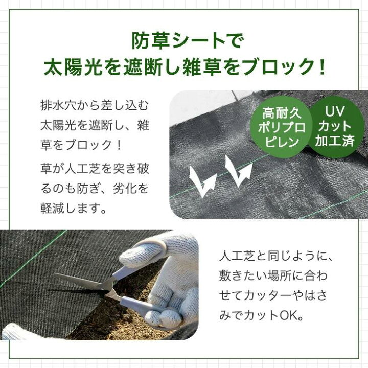 楽天市場】□本日クーポン5％引□ 人工芝 芝丈35mm 高耐久 1m×10m 2m 