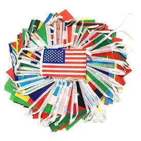 ワールドカップ 連旗 200ヶ国分 100ヶ国分 50ヶ国分日本 日の丸有り 応援 サッカー 万国旗 連旗 イベント お祭り 運動会 体育祭 文化祭 学園祭 飾り付け 装飾