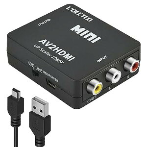 RCA to HDMIϊRo[^[ AV to HDMI ϊ AV2HDMI USBP[ut R|WbgHDMIɕϊ 1080/720P؂ւ ]-PS2/X[p[t@~R/VHS VCRJ DVDɑΉ