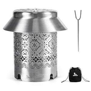 ヒーターアタッチメント キャンプ ストーブ ストーブヒーター 暖房用品 オリジナル光熱反射システム 二重構造 遠赤外線 防寒 湯沸し 取り外し用フック付き アウトドア 登山 停電 防災(シル