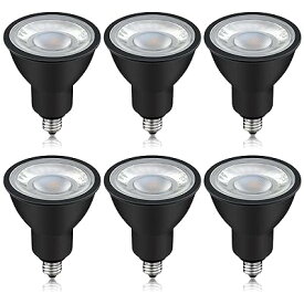 LEDスポットライト E11口金 LED電球 50w形相当 6W 450lm 電球色 ハロゲン電球 省エネ PSE認証済 (電球色 ブラック 6個入り)