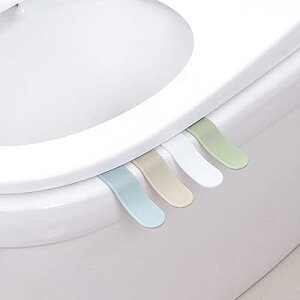 便座ハンドル 取っ手 4個入 浴室用品 細菌から遠ざける 手を汚さず便利 清潔で衛生的 (1セット,4個入り)