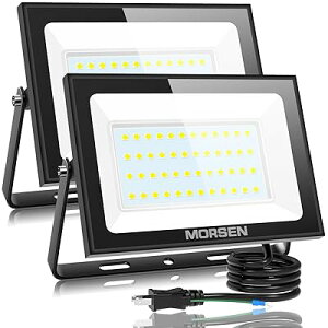 投光器 80W 2セット led 10000ML 6500K 極薄型 100v 灯光器 作業灯 外灯 工事用ライト 屋外用 野外 防水 看板灯 集魚灯 駐車場用